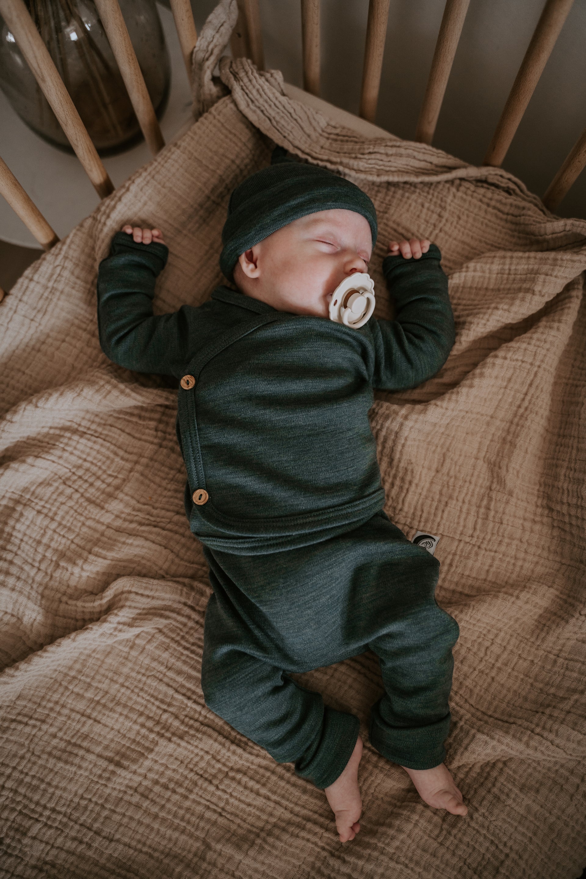 Baby Pants Merino Wool - Sage