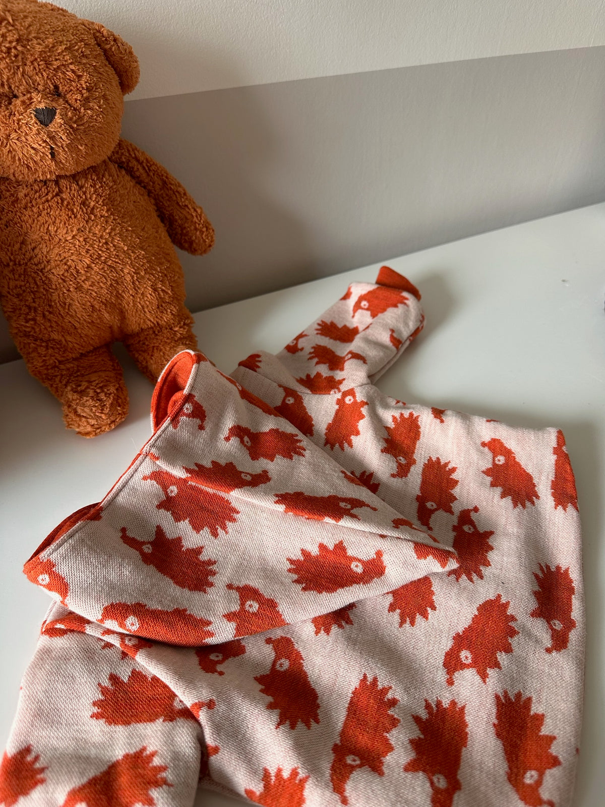 Omkeerbaar babyjasje merinowol Egeltjes Pumpkin