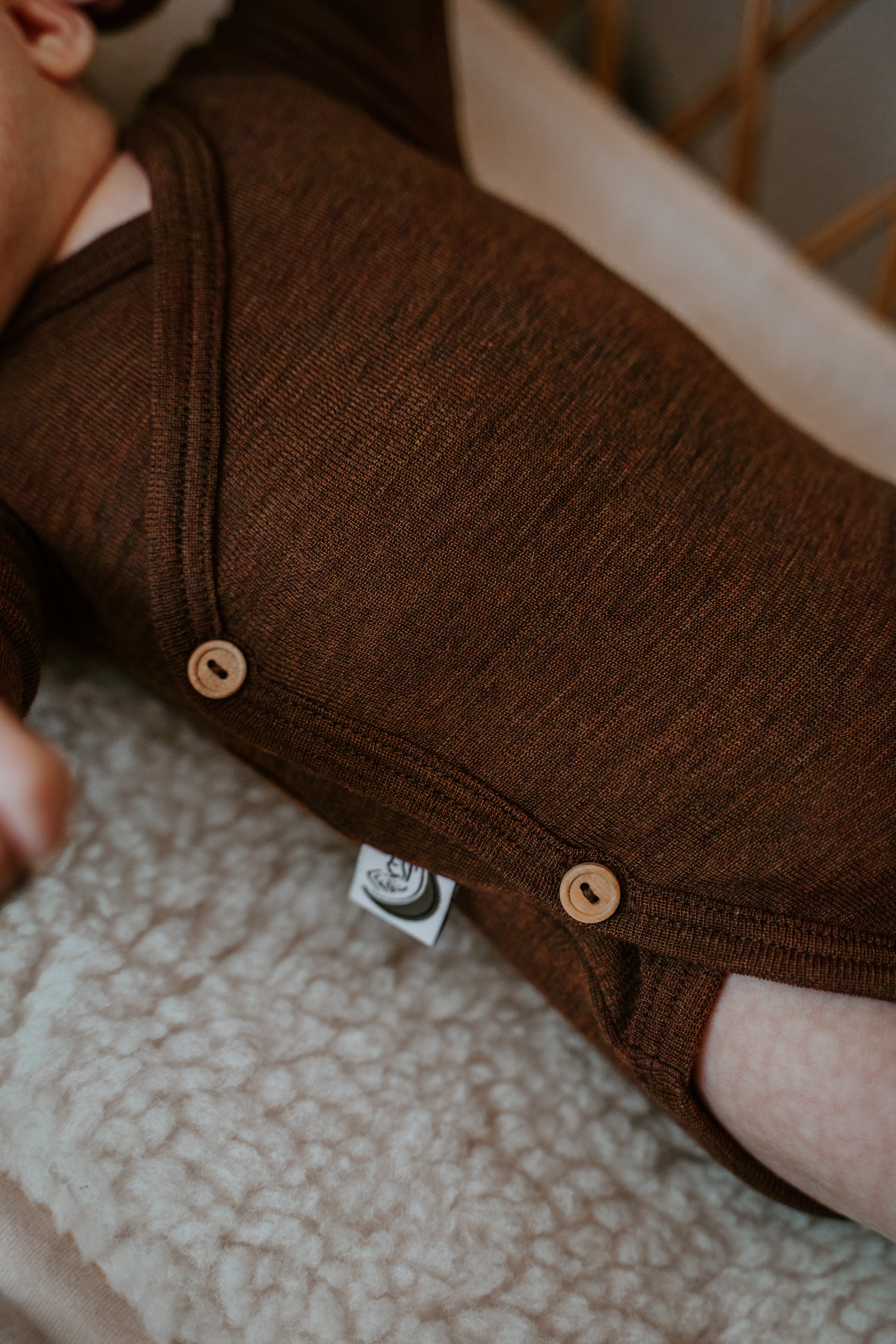 Meegroei overslagromper Merinowol Brown