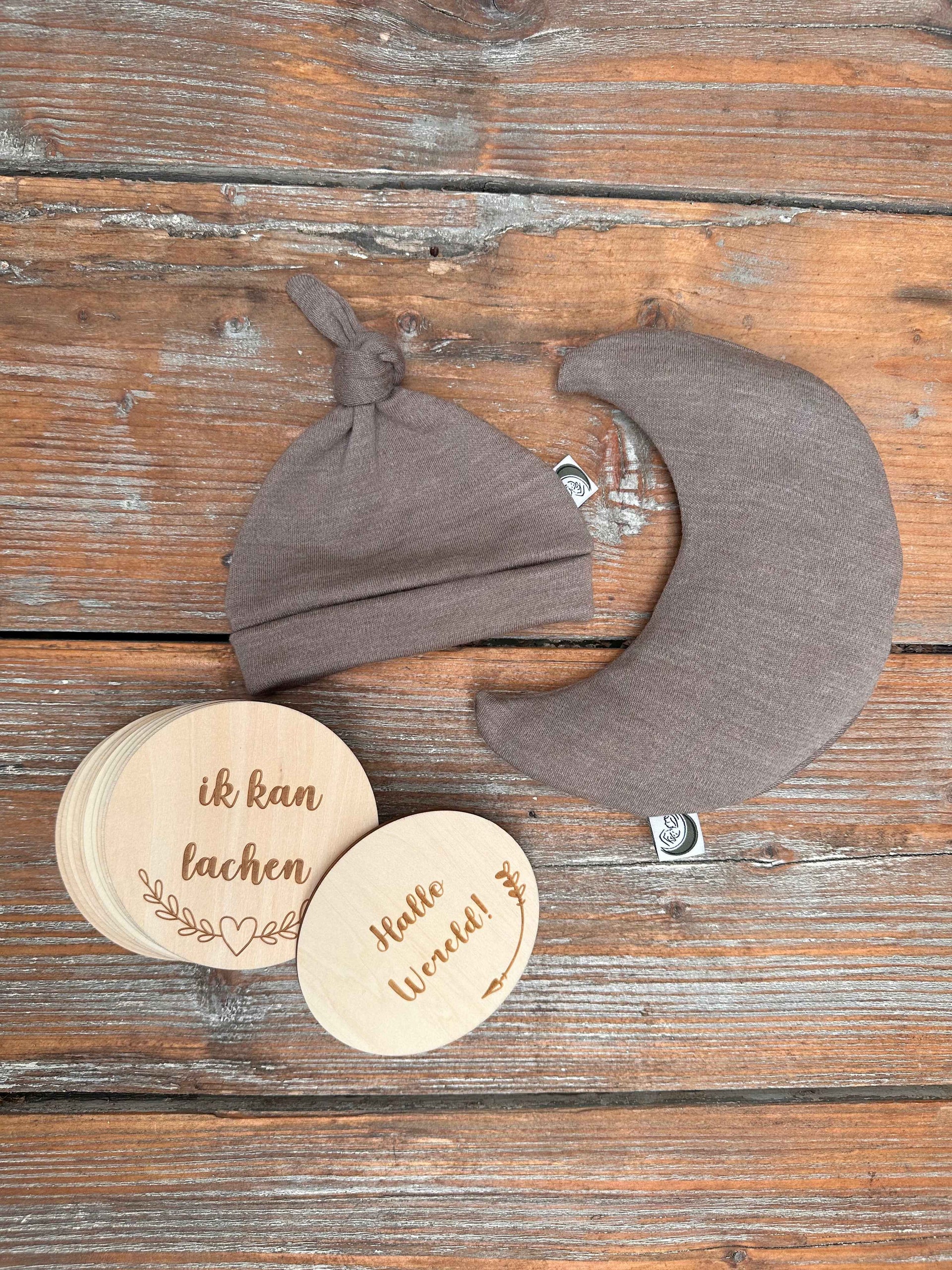 Kraamcadeau bundel - merinowol - Stone