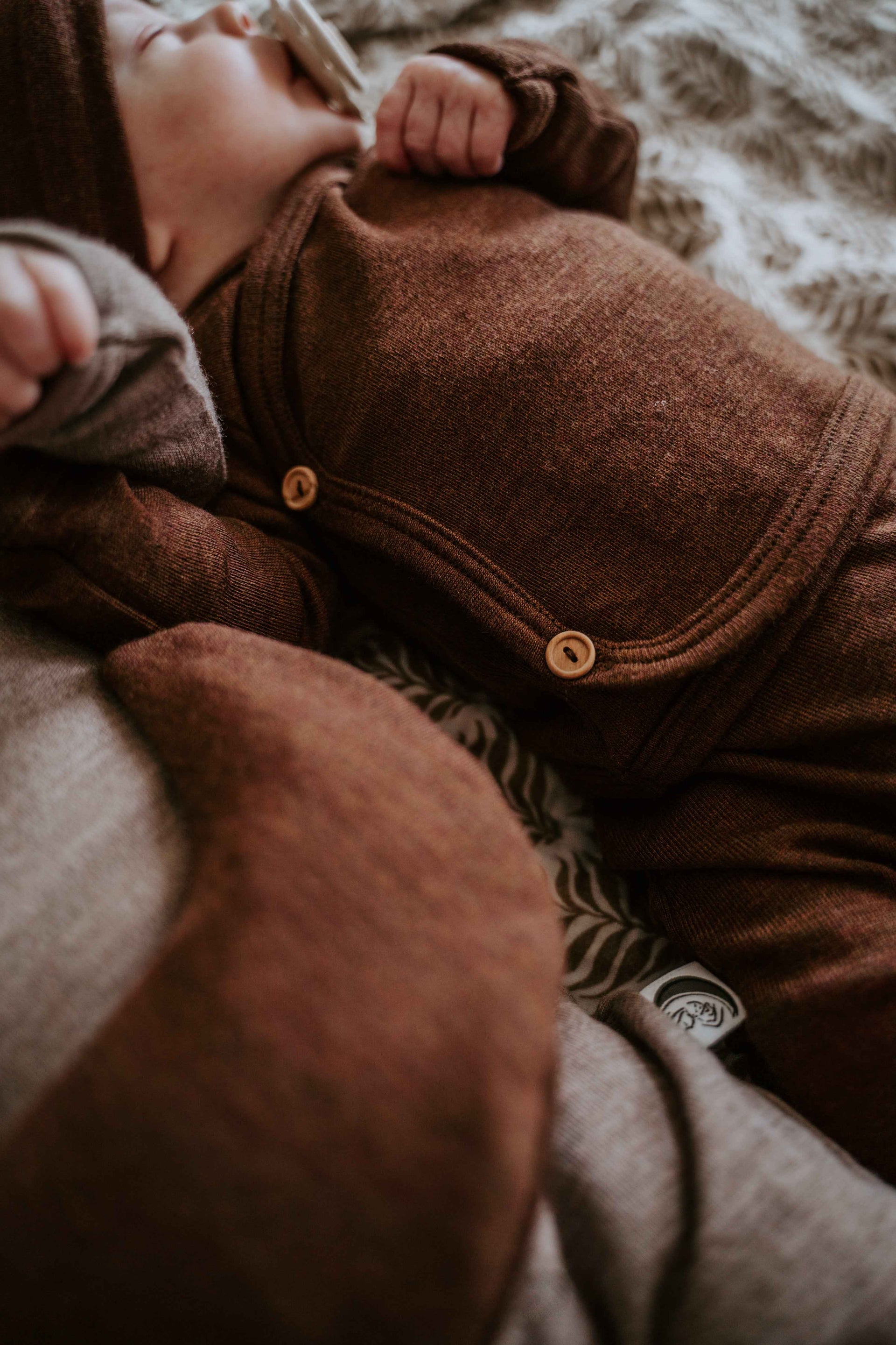 Overslagshirtje Merinowol Brown