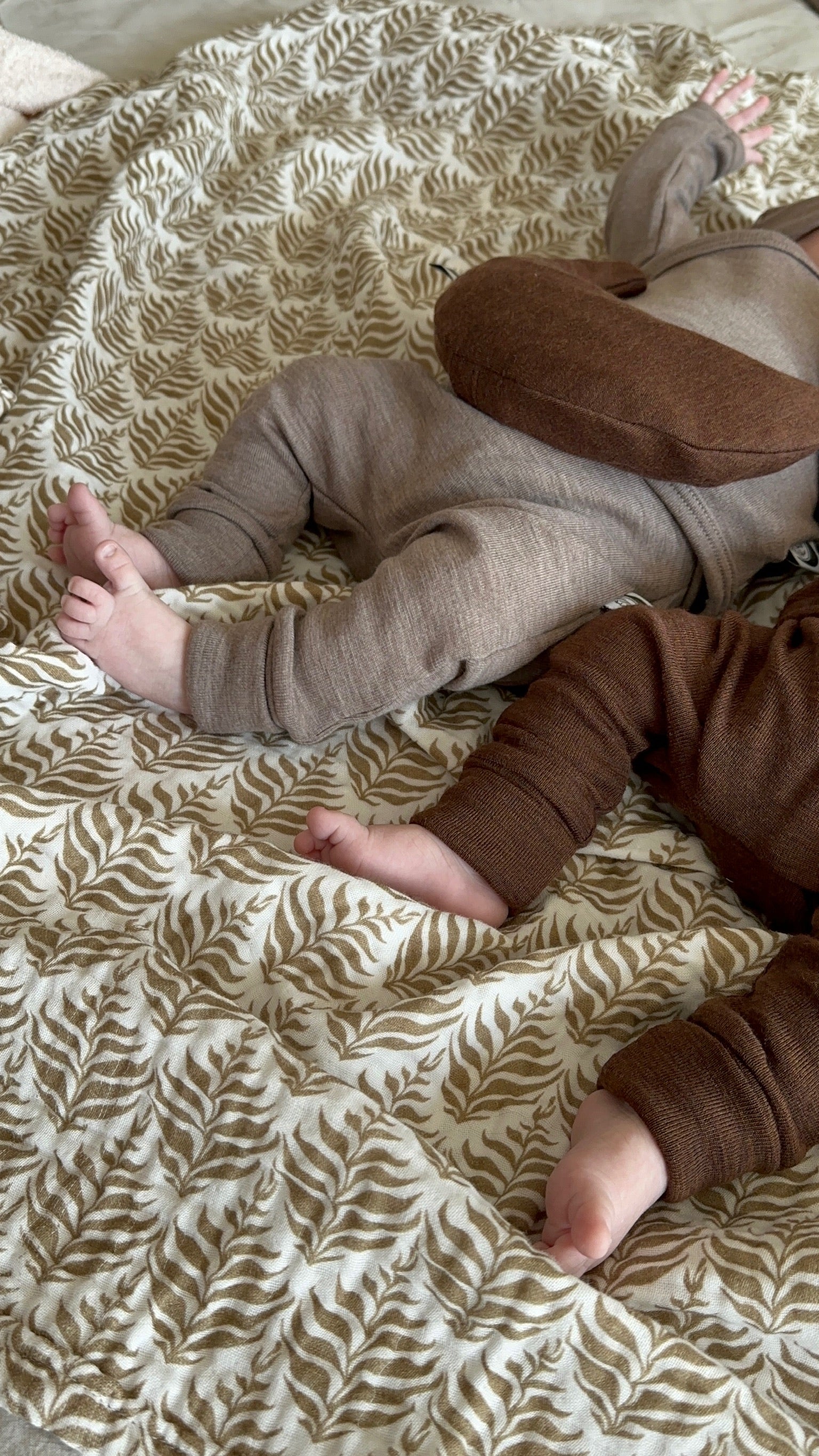 Baby Trousers Merino Wool - Stone