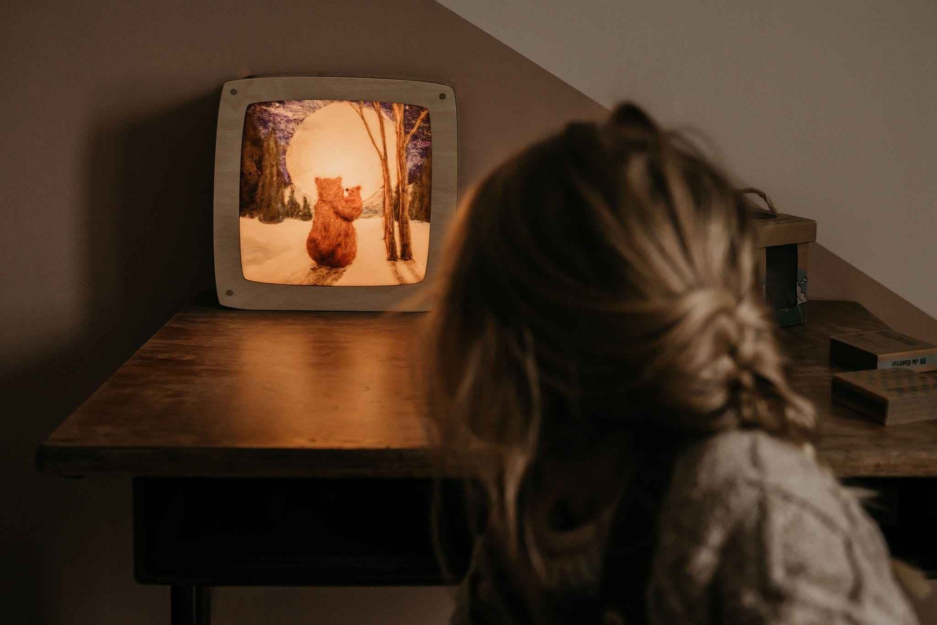 Plaat voor Seizoenenlamp | Reading stories
