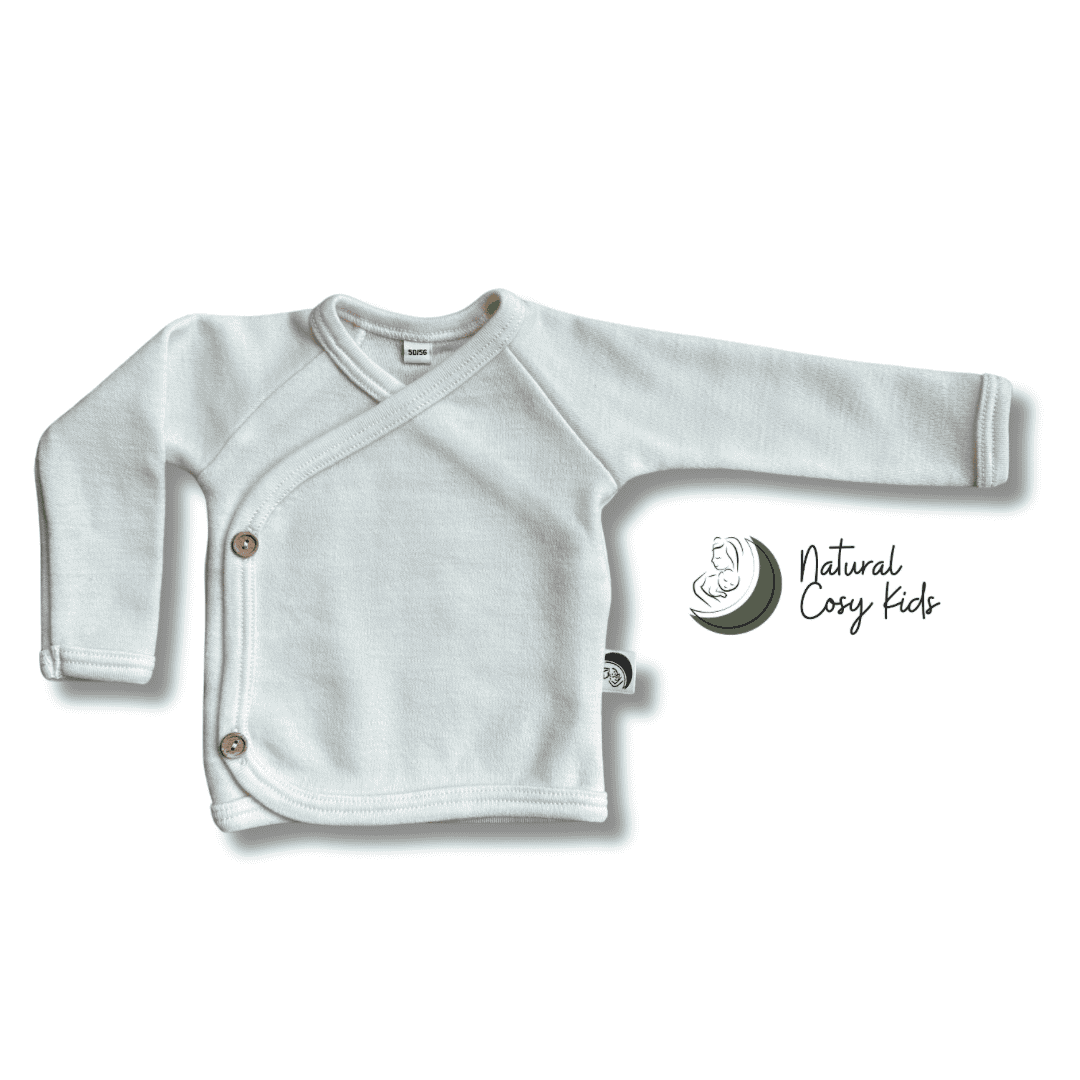 Wrap-over Shirt Merino Wool - Nature