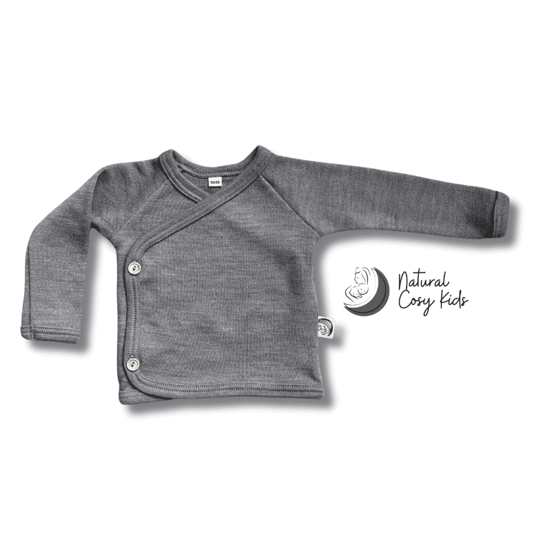 Wickelshirt Merinowolle - Stone