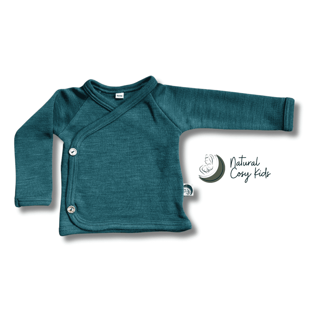 Wrapover Shirt Merino Wool - Sage