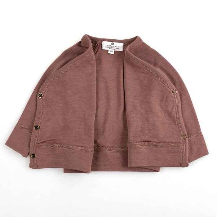 Overslagshirtje merinowol Twilight Mauve