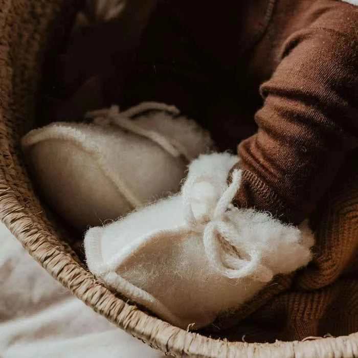 Babyslofjes Teddy Merinowol Nature