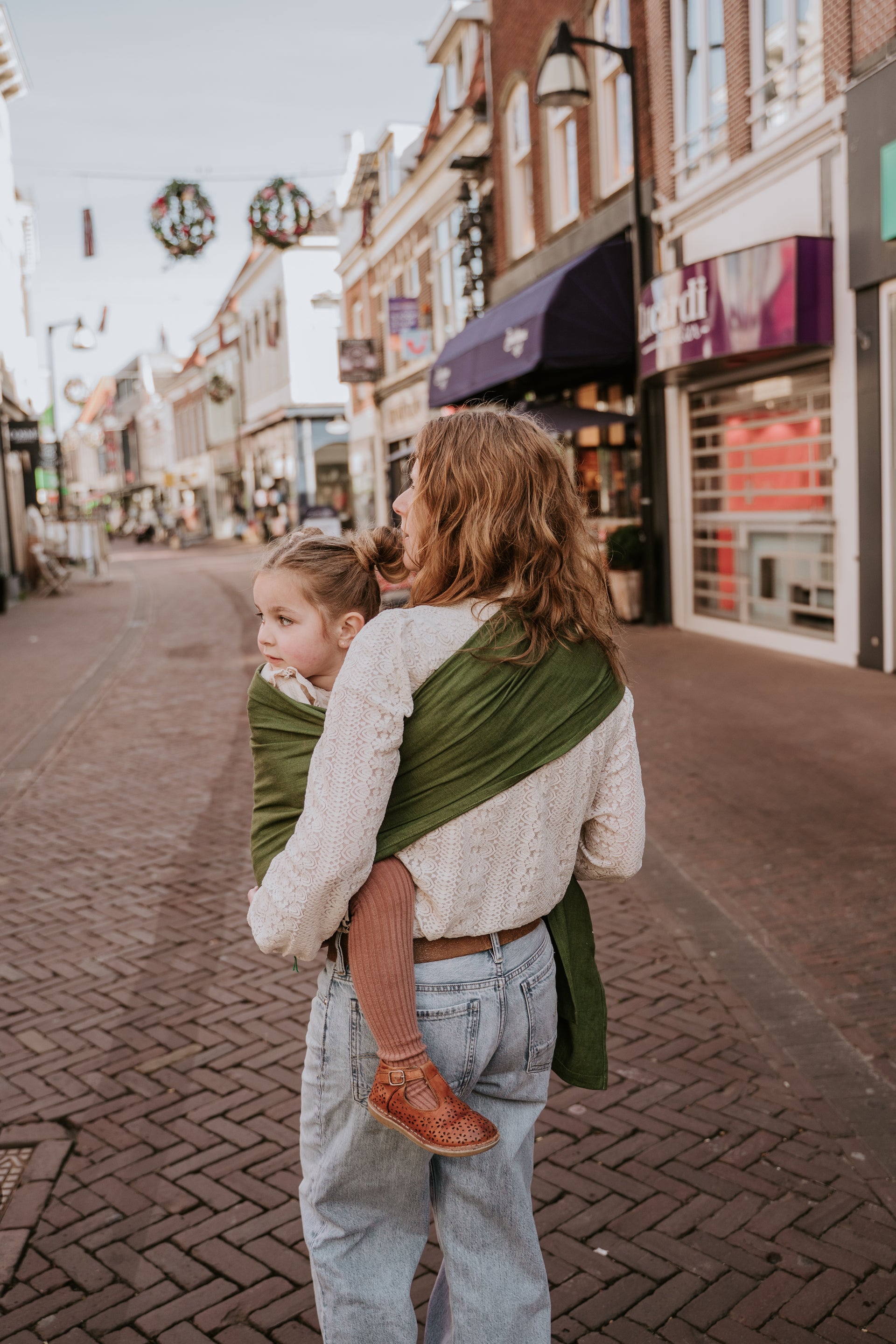 Ringsling Linnen - Forrest Green