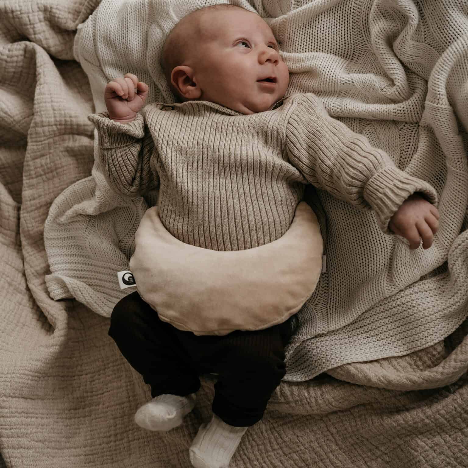 Warmtemaantje Velours Biologisch Katoen - Oat