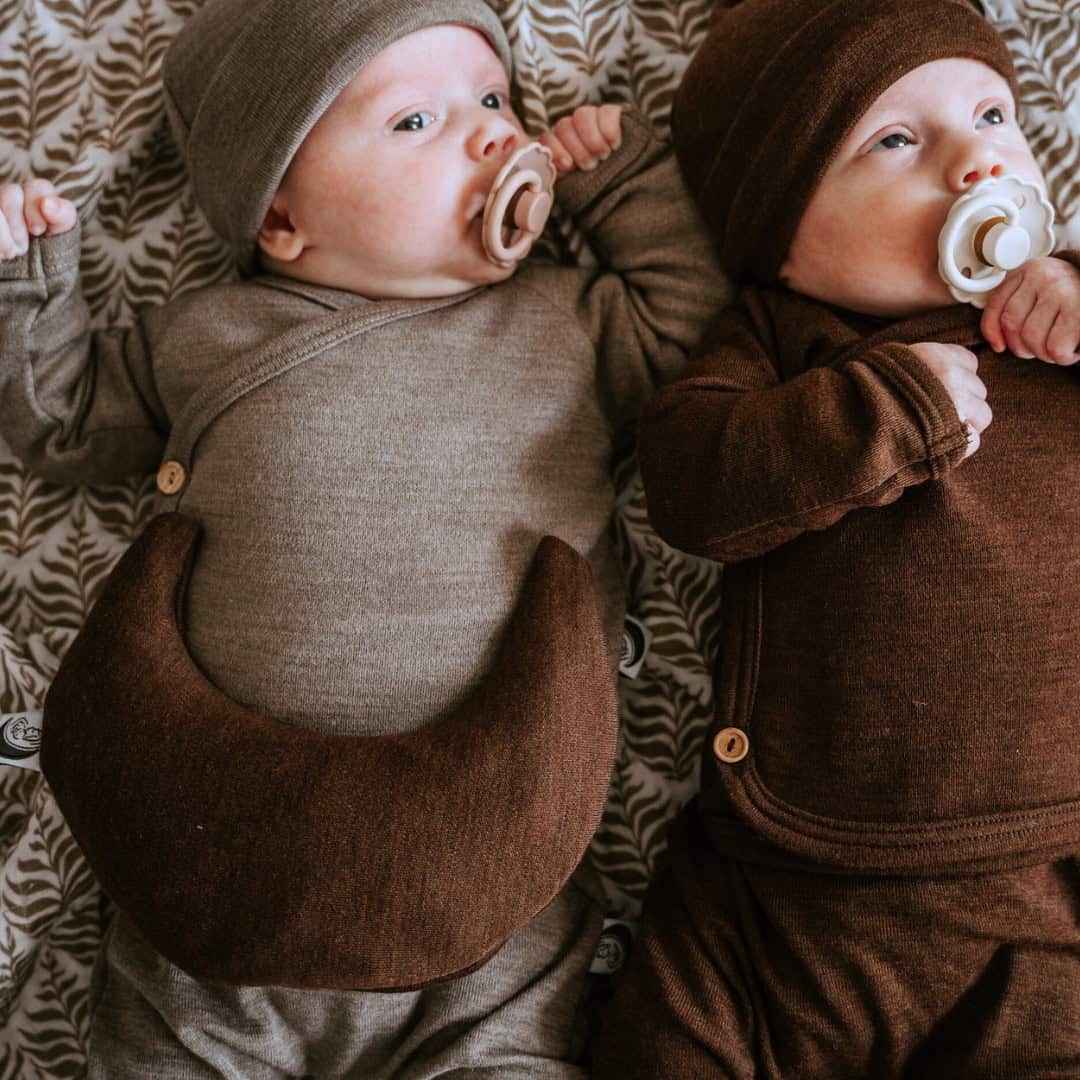 Warmtemaantje Merinowol Brown