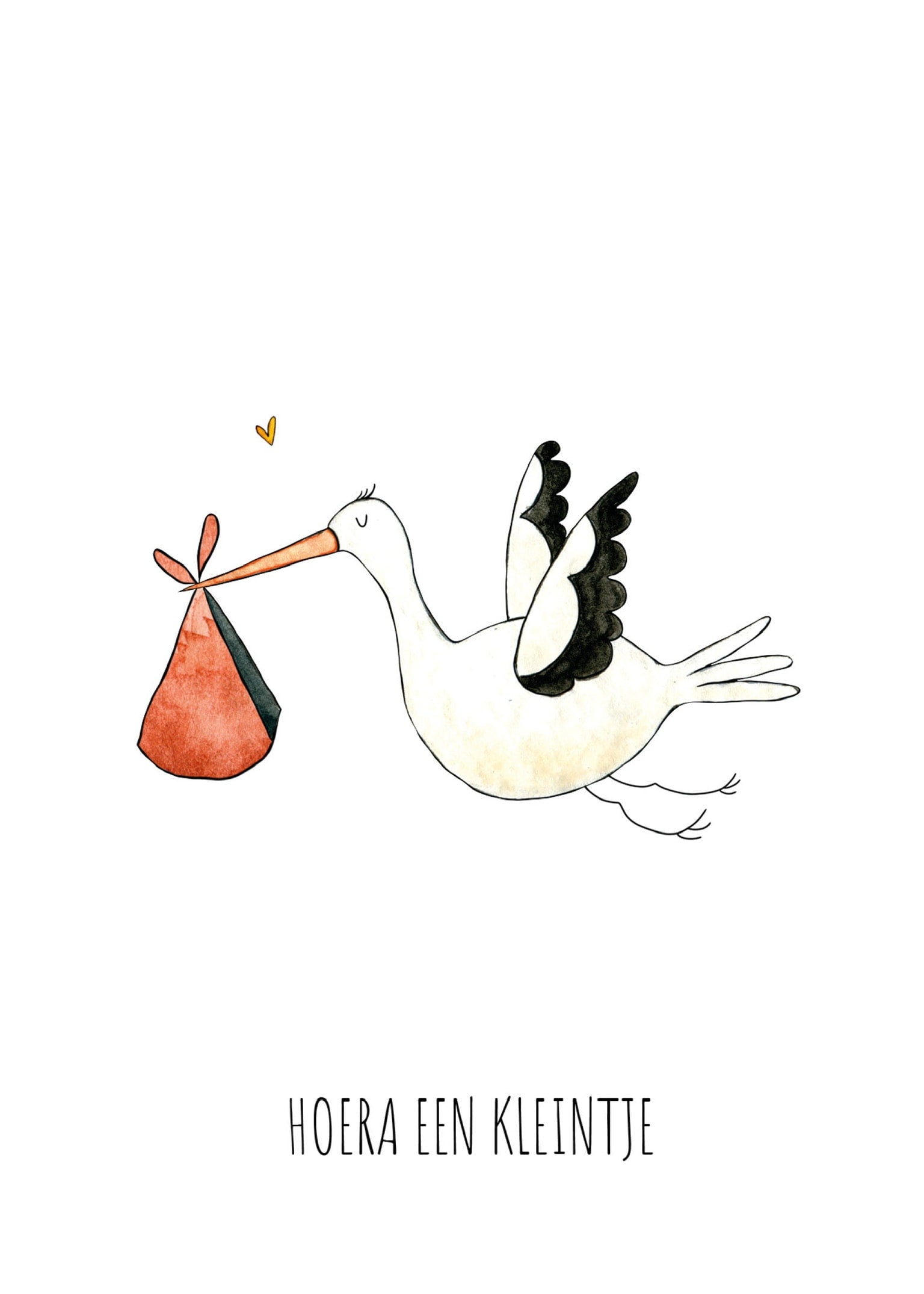 Greeting card Juulz | Hooray a little one