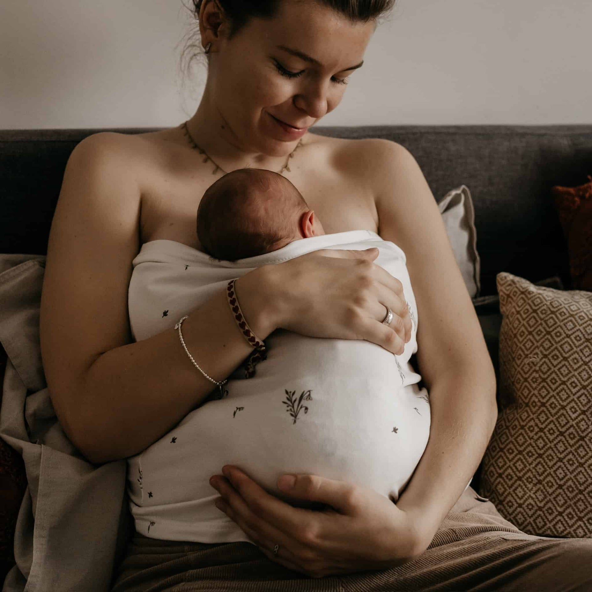 Buideltop Biologisch Katoen - Snowdrops