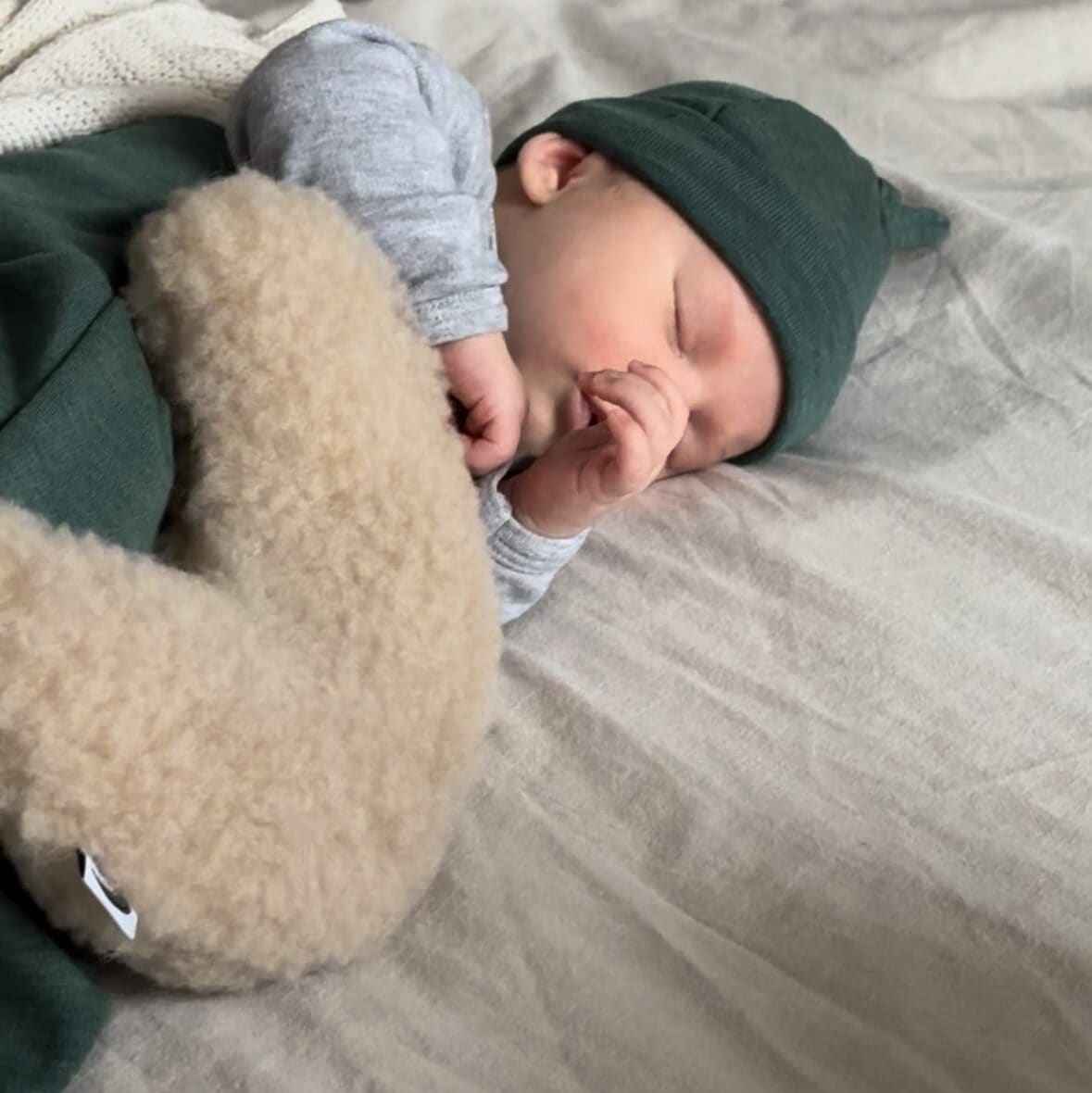 Warmtemaantje Teddy Merinowol Beige