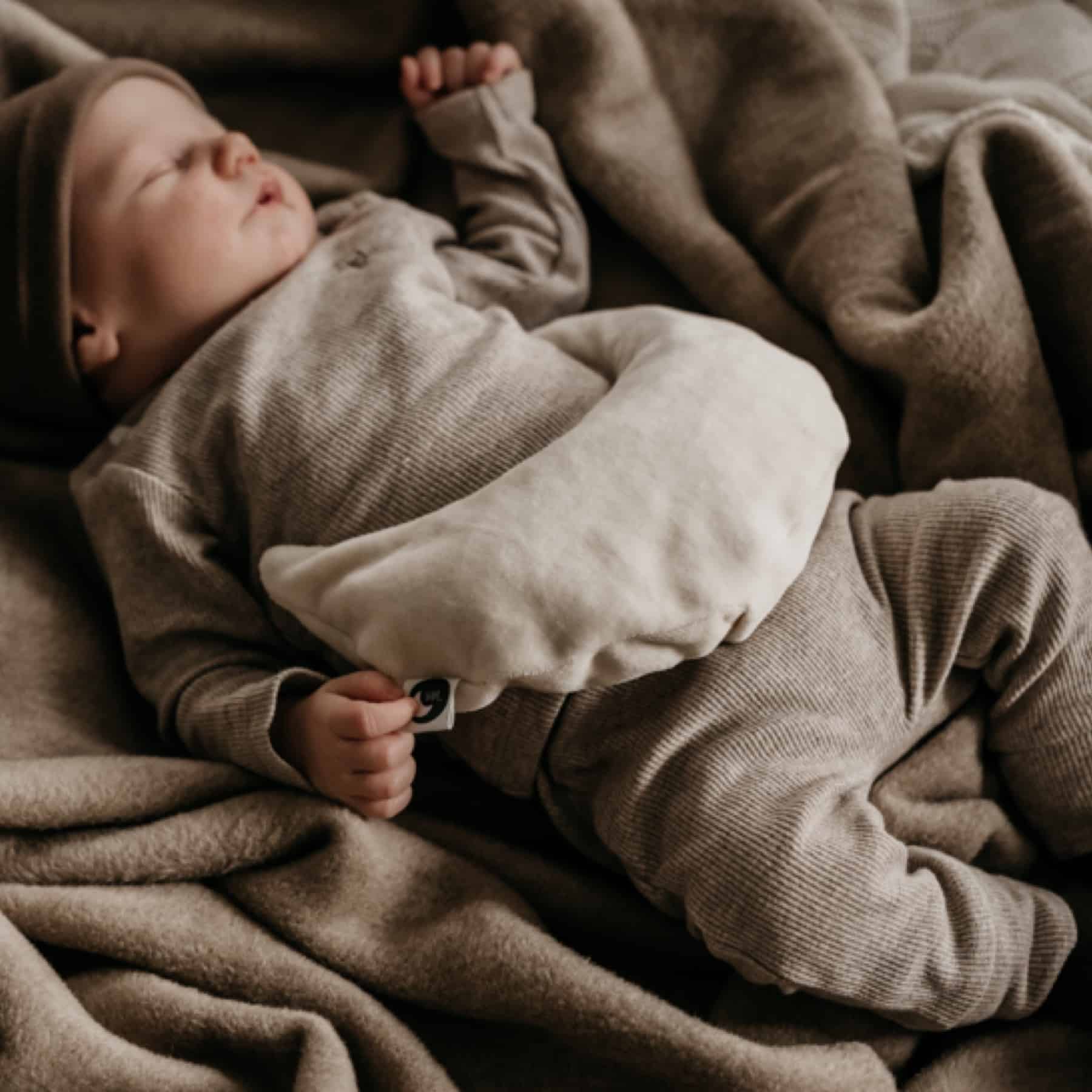 Warmtemaantje Velours Biologisch Katoen - Nature