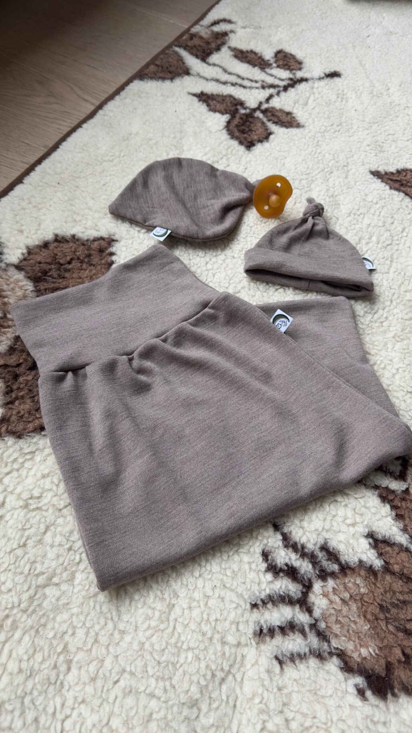 Speendoekje Merinowol Taupe – Luxe en Zacht voor je Baby