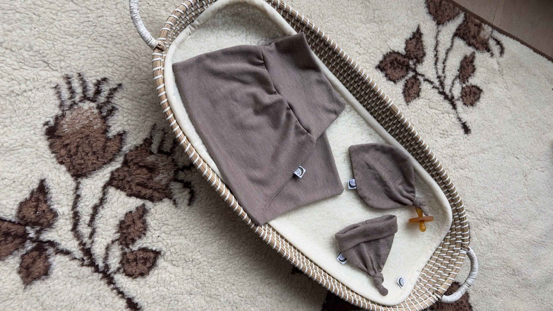 Speendoekje Merinowol Taupe – Luxe en Zacht voor je Baby