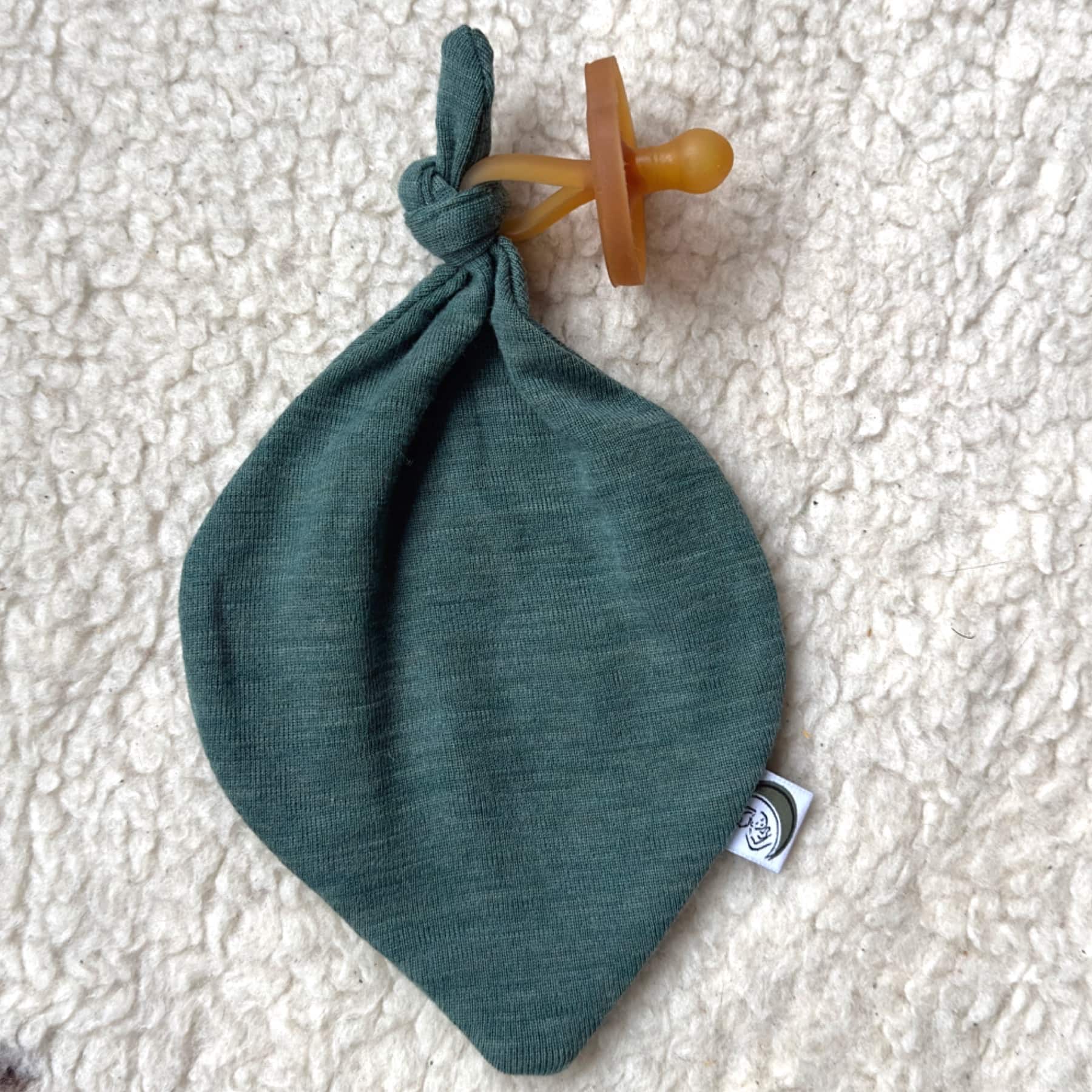 Pacifier Cloth Merino Wool - Sage