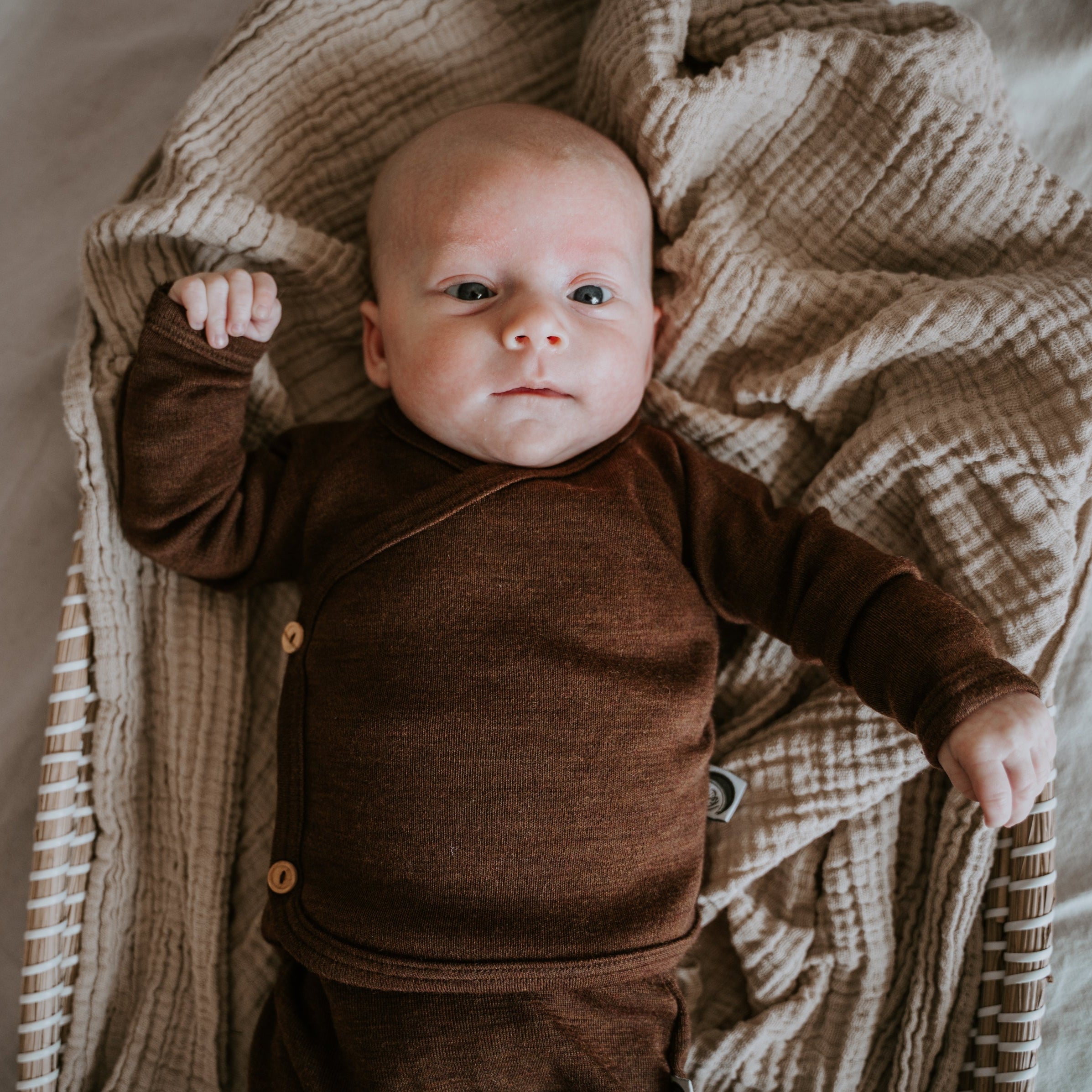 overslagshirtje merinowol brown