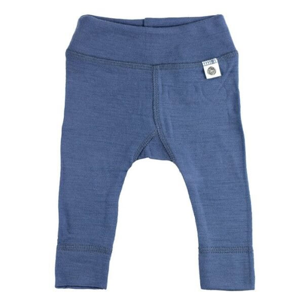 Lille barn babybroekje merinowol vintage indigo